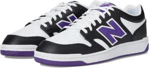 New Balance Unisex 480 Sneaker, Black/White, 13 US Men