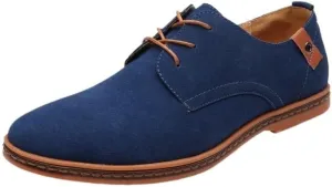 New Men's Brogues Shoes, Suede Slip-On Dress Shoes, Classic Business Oxford Shoes, Male Driving Flats, Lace-up Formal Loafers