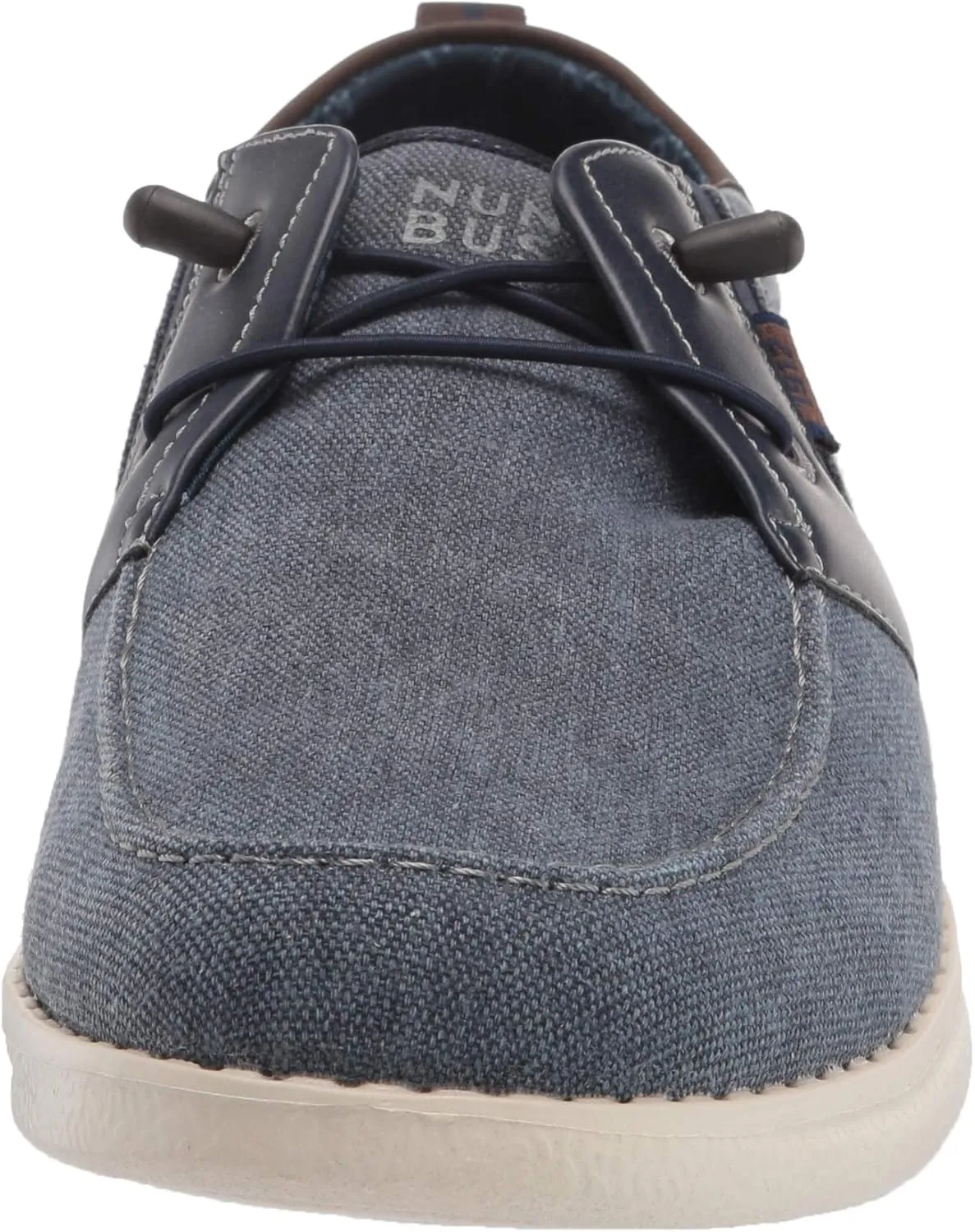 Nunn Bush Men's Brewski Moc Toe Slip-on Canvas Knit Loafer with Elastic Bungee