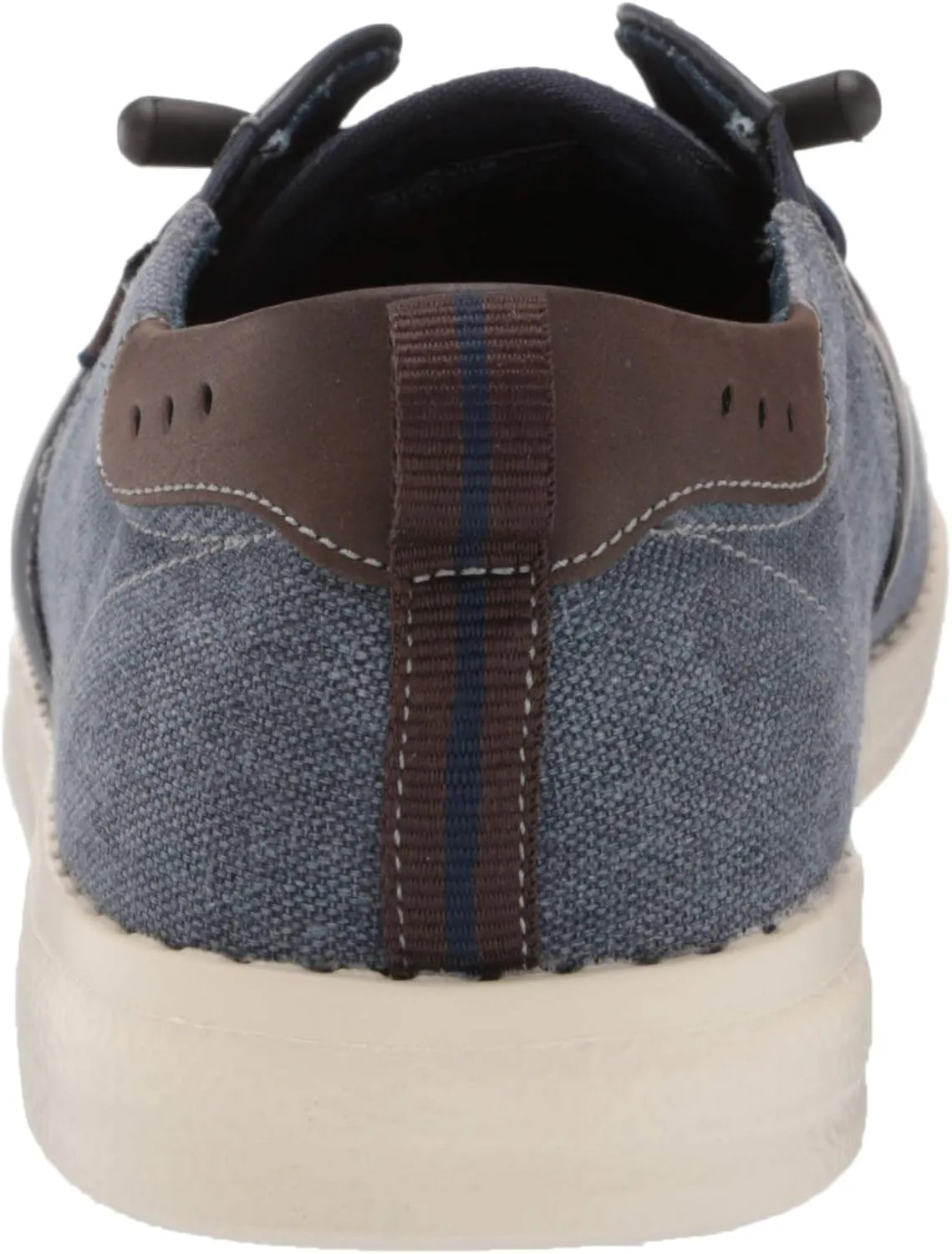 Nunn Bush Men's Brewski Moc Toe Slip-on Canvas Knit Loafer with Elastic Bungee