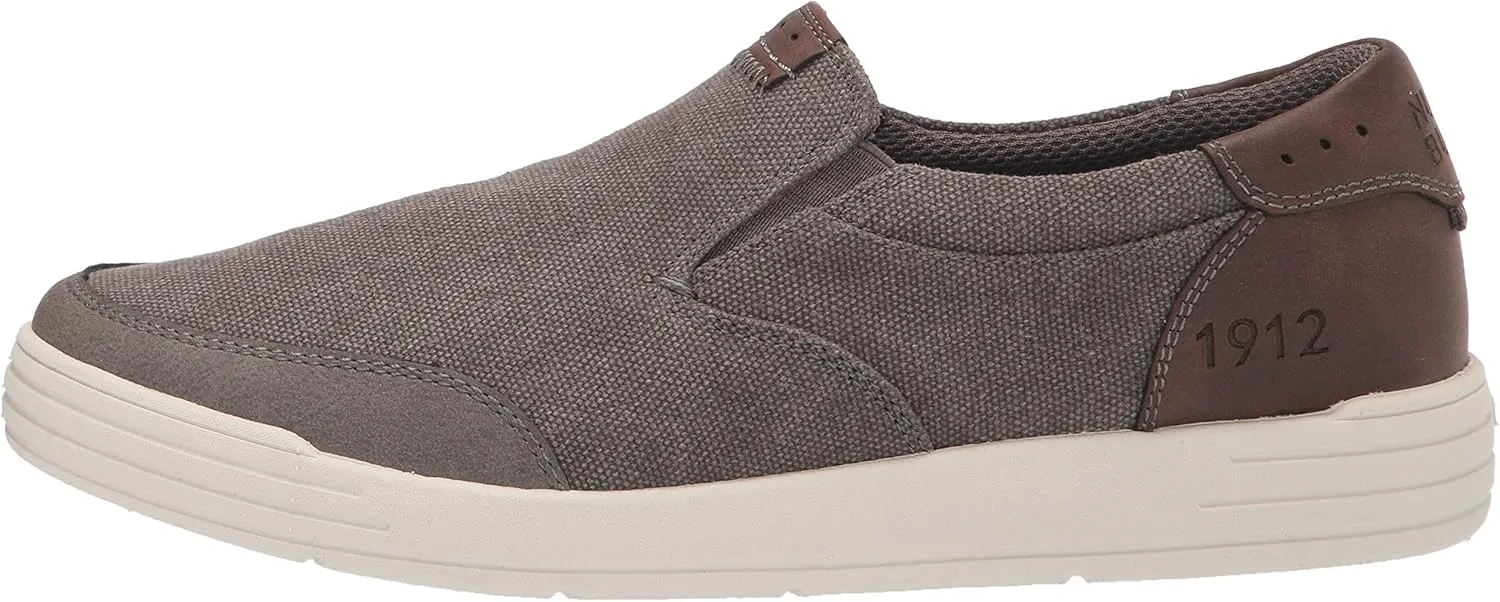Nunn Bush Men's Kore City Walk Canvas Moc Toe Slip-on Sneaker