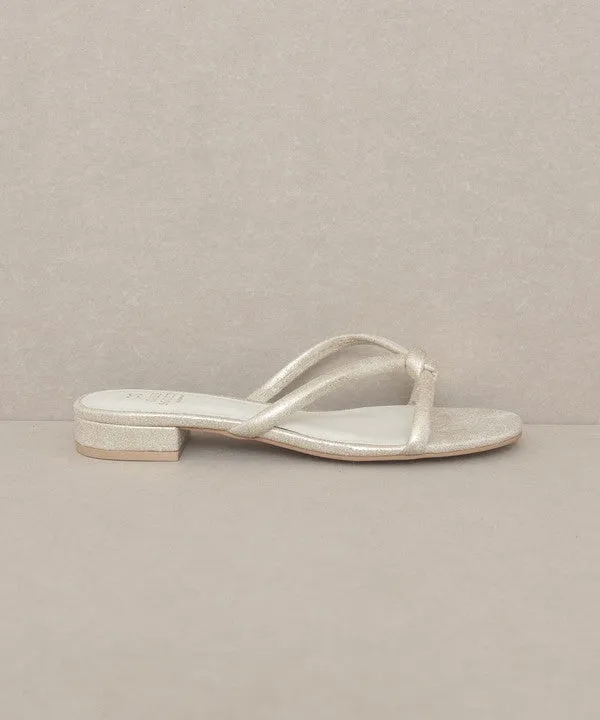 OASIS SOCIETY Ada - Delicate Knotted Flat Sandal