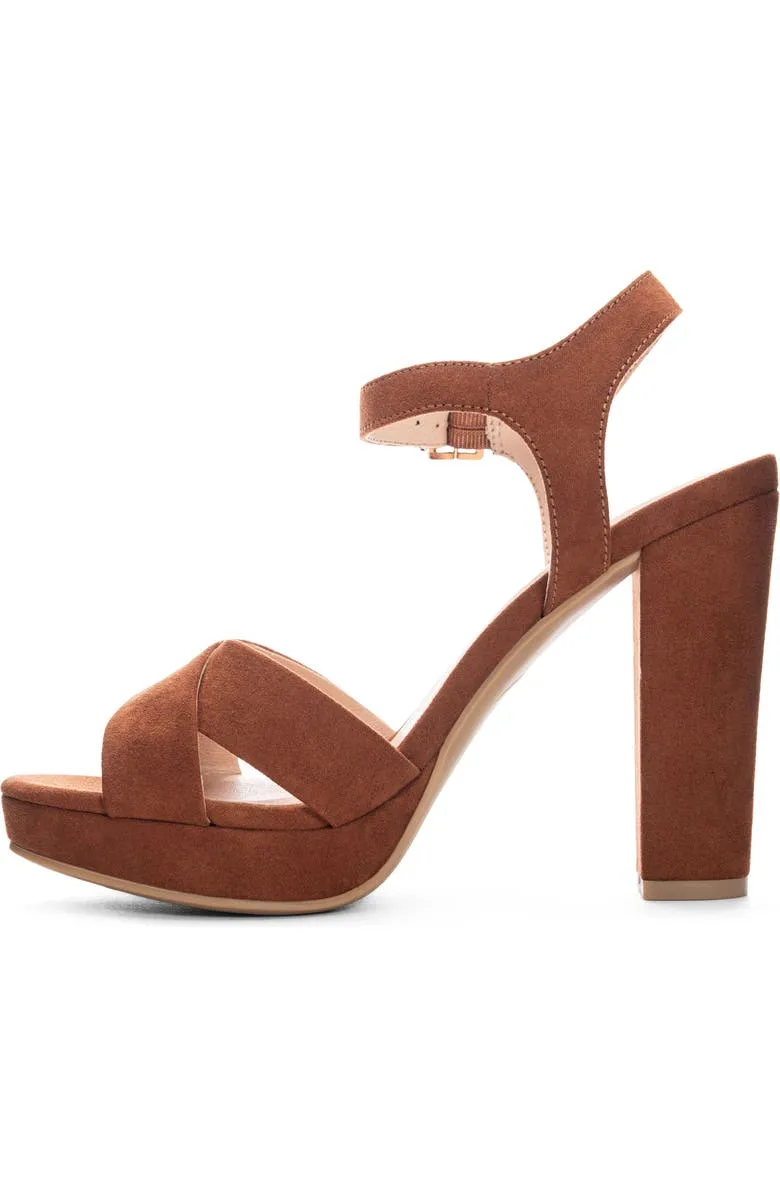 Obeeze Handmade Ankle Strap Brown Leather Sandal For Womens