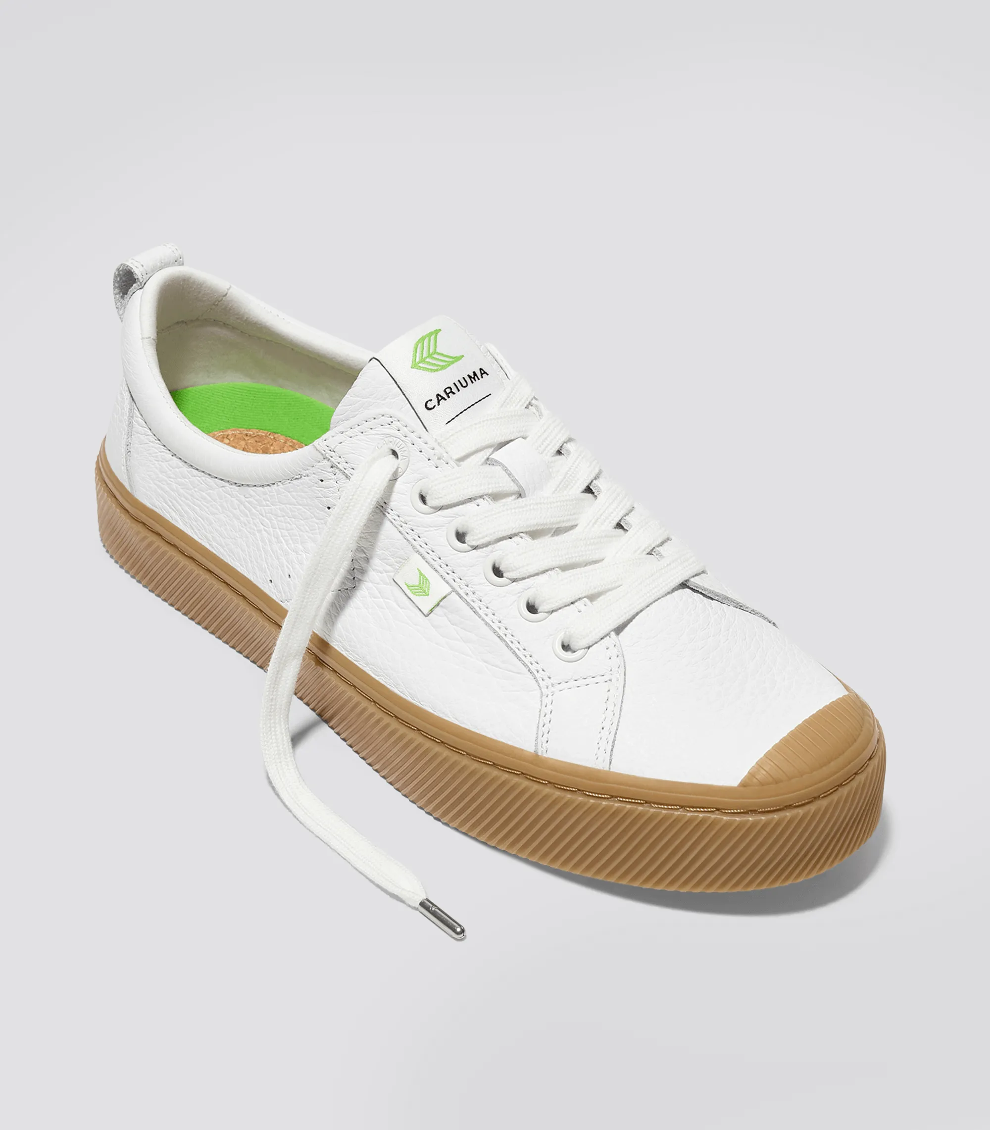 OCA Low Gum White Premium Leather Sneaker