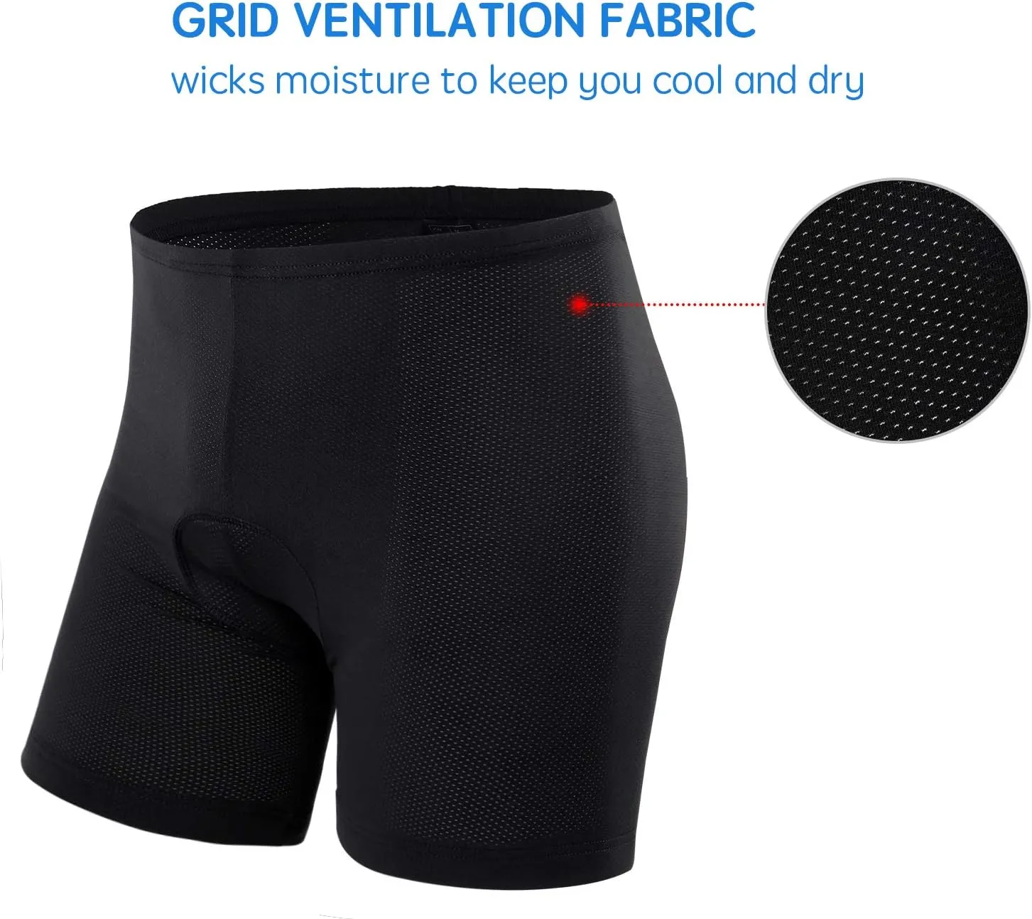 Ohuhu Padded Bike Shorts for Men 3D Padding Mens Cycling Biking Underwear