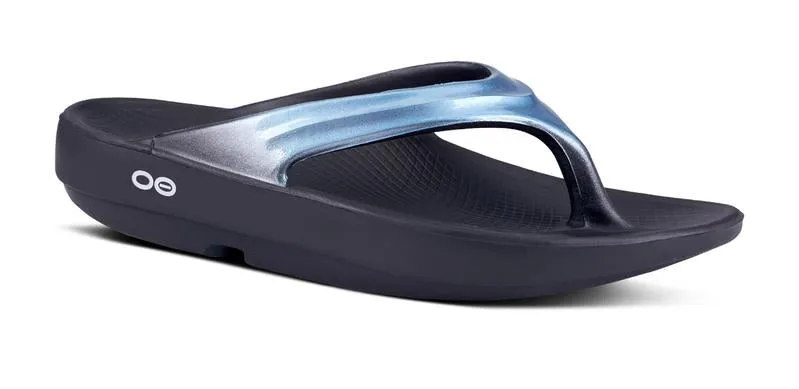 Oofos Met Blue OOLALA Luxe Womens Comfort Sandals 1401