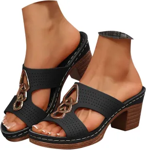 Orthopedic Wedge Sandals for Women Summer Dressy Open Toe Platform Shoes Casual Boho Slip on Beach Walking Sandals
