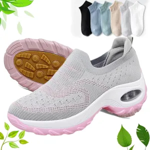 Orthoture Womens Shoes,Arch Support Non Slip Orthoture Shoes,Air Cushion Slip-On Walking Shoes