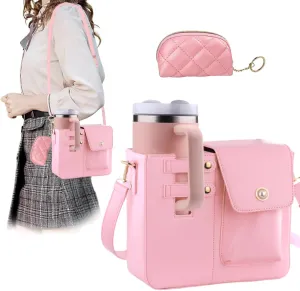 Outdoor Portable Crossbody Water Cup Storage Bag - Crossbody with Water Bottle Holder, Versatile Crossbody Bag