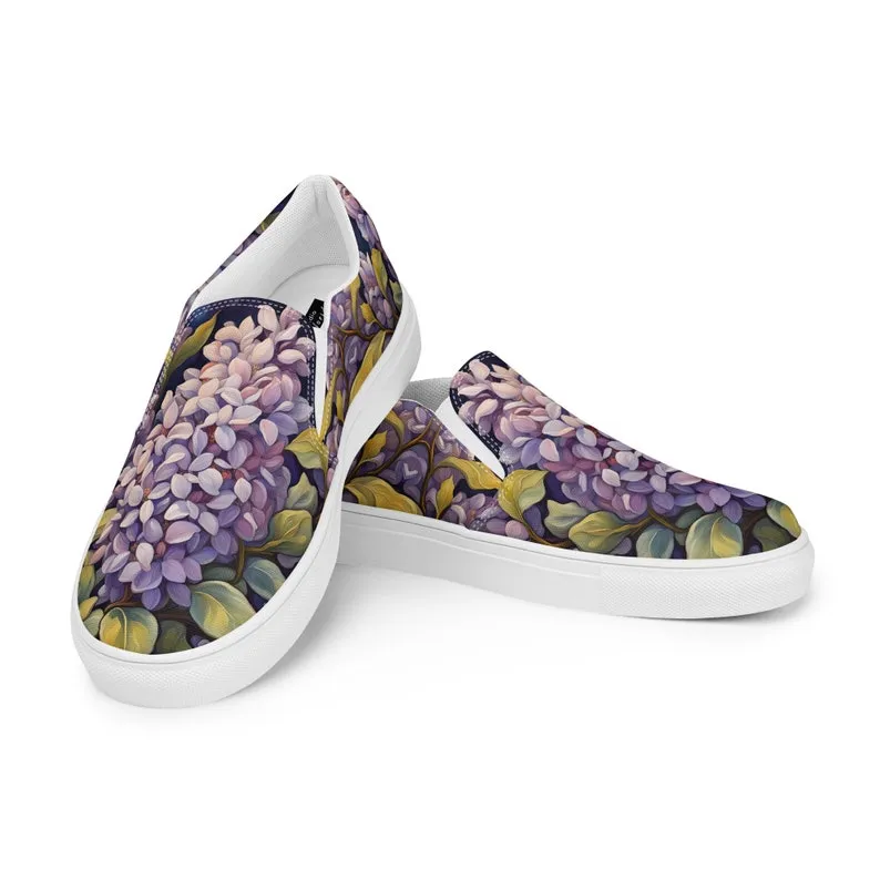 Painted Lilac Women’s Slip-on Canvas Shoes