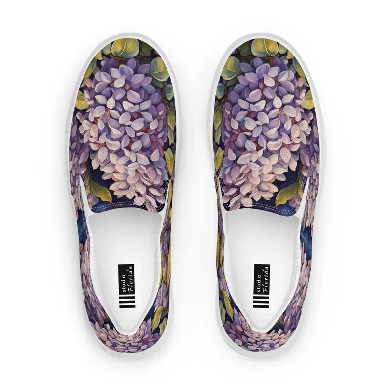 Painted Lilac Women’s Slip-on Canvas Shoes
