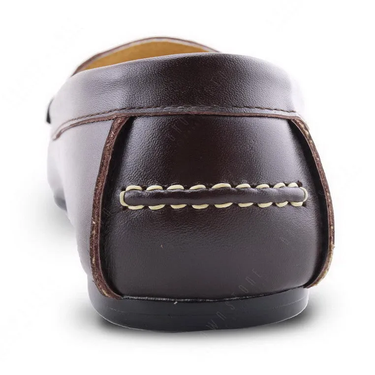 Penny Leather Loafer Soft Dark Brown