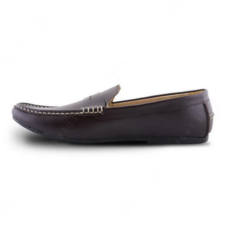 Penny Leather Loafer Soft Dark Brown