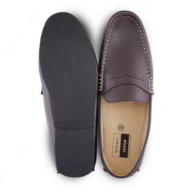 Penny Leather Loafer Soft Dark Brown