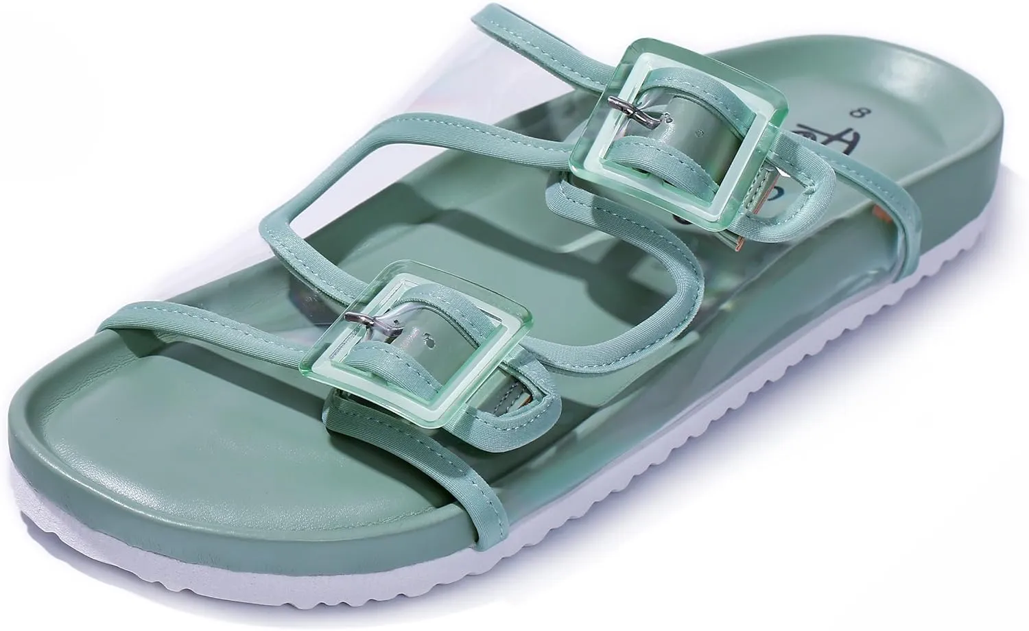PepStep Slide Sandals for Women with Soft Cork Footbed and Strap, Ladies Fashion Platform Slide Sandals Comfortable Slip On Style