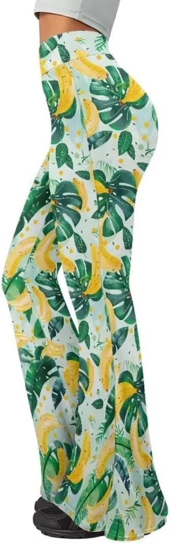 Pinupub Women Bootcut Yoga Pants Tummy Control High Waisted Wide Leg Casual Flared Leggings