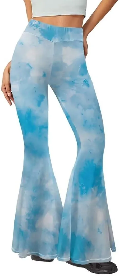 Pinupub Women Bootcut Yoga Pants Tummy Control High Waisted Wide Leg Casual Flared Leggings