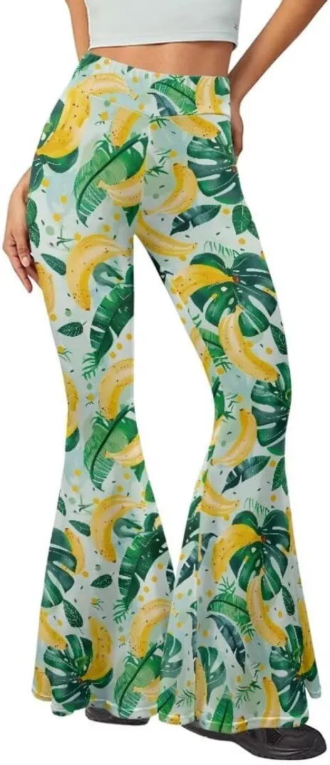 Pinupub Women Bootcut Yoga Pants Tummy Control High Waisted Wide Leg Casual Flared Leggings