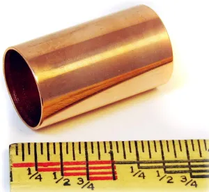 Polished Copper Stubby Guitar Slide (1.5 inch) - Superb Warm Tone - Handmade in The USA