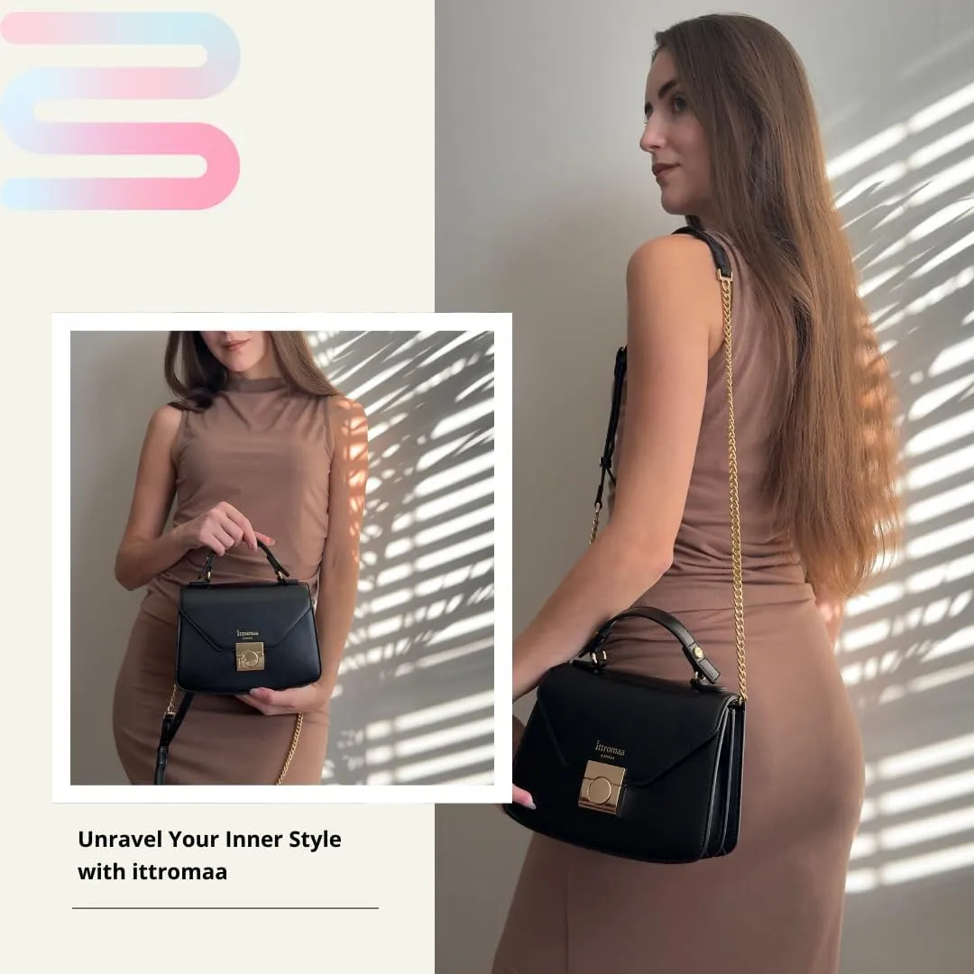 ‘Posh Lady’ Women’s Luxury Handbag – Versatile Vegan, Stylish Chain Strap Sling Shoulder Bag For Girls And Women