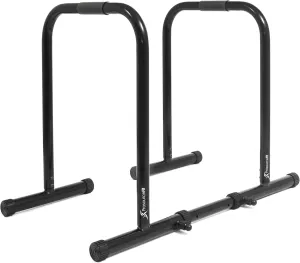 ProsourceFit Dip Stand Station, Heavy Duty Ultimate Body Press Bar with Safety Connector for Tricep Dips
