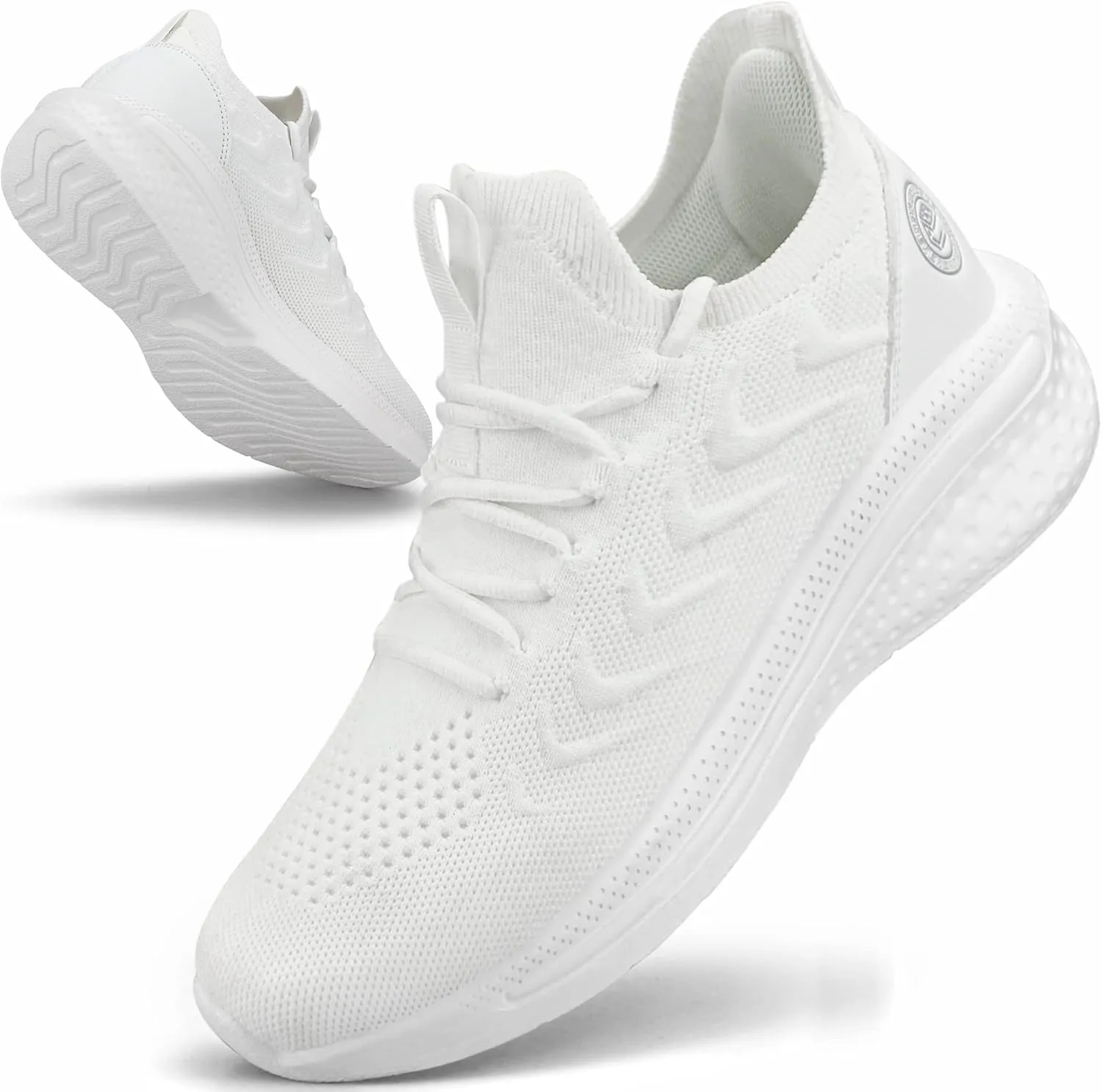 Pujcs Womens Sneakers Slip On Walking Shoes Breathable Running Shoes Lightweight Mesh Gym Shoes Non Slip Workout Shoes