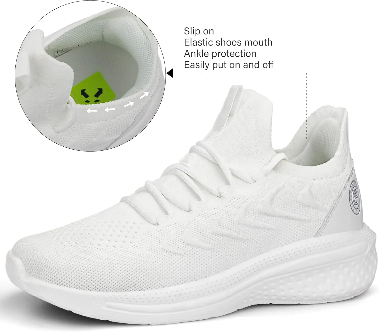 Pujcs Womens Sneakers Slip On Walking Shoes Breathable Running Shoes Lightweight Mesh Gym Shoes Non Slip Workout Shoes
