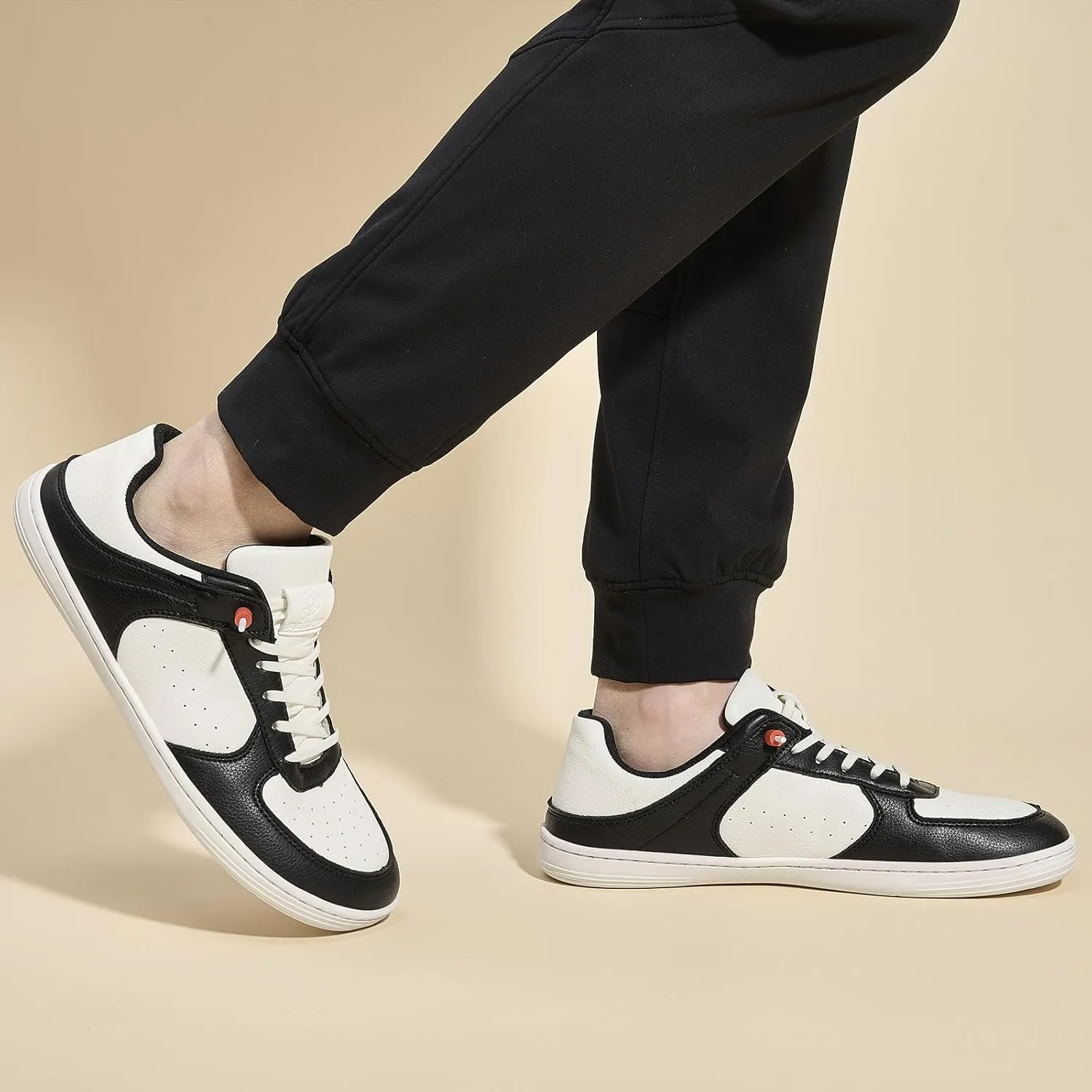 Pulltop Barefoot Wide Toe Box Shoes for Men - Minimalist Barefoot Dress Shoes Sneakers Zero Drop Slip on Walking Non Slip Shoes for Men