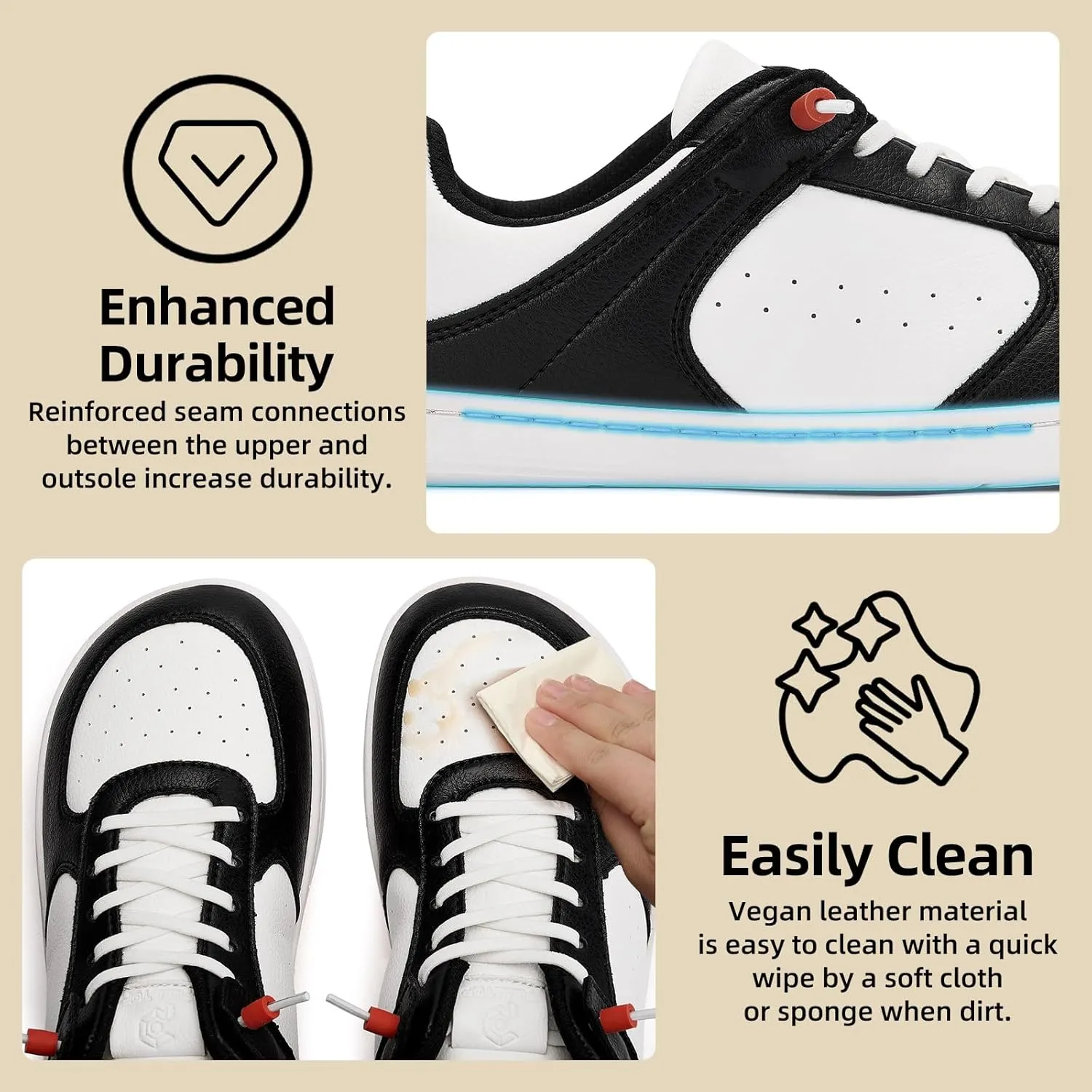 Pulltop Barefoot Wide Toe Box Shoes for Men - Minimalist Barefoot Dress Shoes Sneakers Zero Drop Slip on Walking Non Slip Shoes for Men