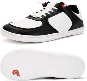 Pulltop Barefoot Wide Toe Box Shoes for Men - Minimalist Barefoot Dress Shoes Sneakers Zero Drop Slip on Walking Non Slip Shoes for Men