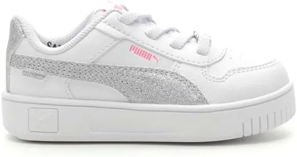 Puma Toddler Girls Carina Street Shine Bright Slip On Sneakers Shoes Casual - White - Size 7 M