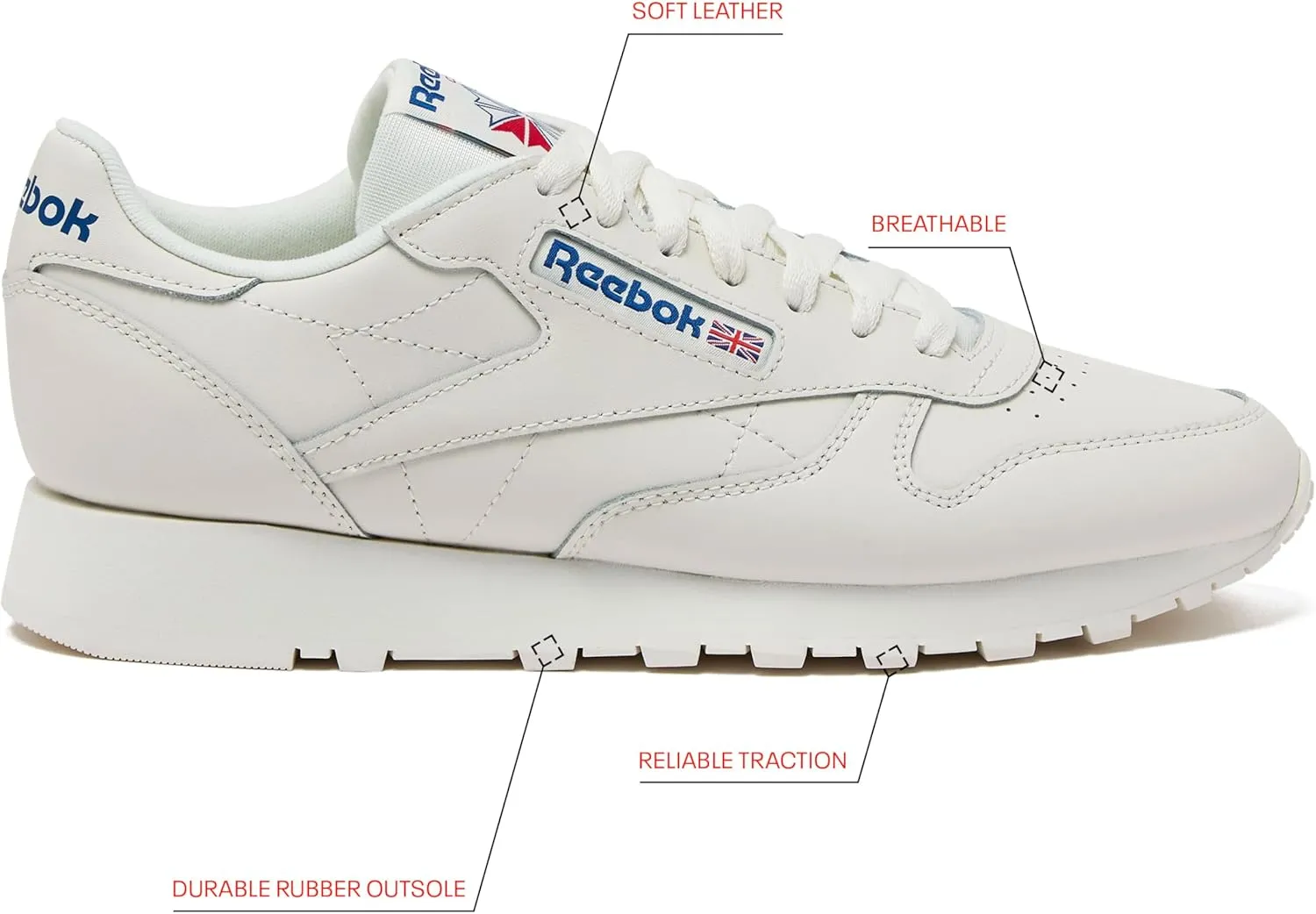 Reebok Men's Classic Leather Sneakers