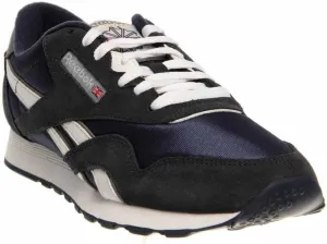 Reebok Men's Classic Nylon Sneaker, Team Navy/Platinum2, 10