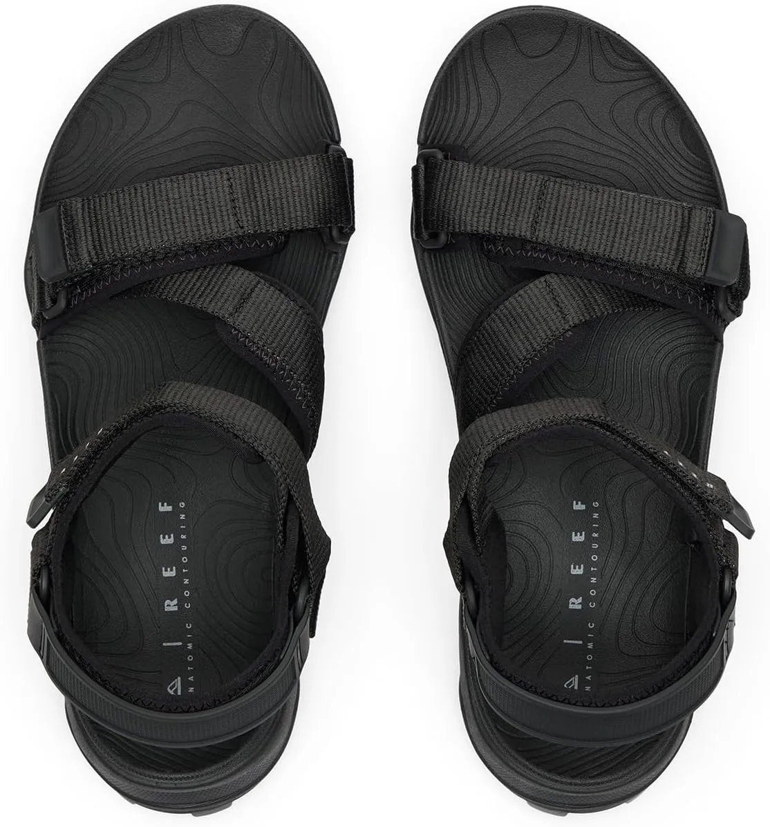 REEF Cross Shore Men's Casual Sport Sandal, Adjustable Straps, Supportive Footbed, No Slip Traction