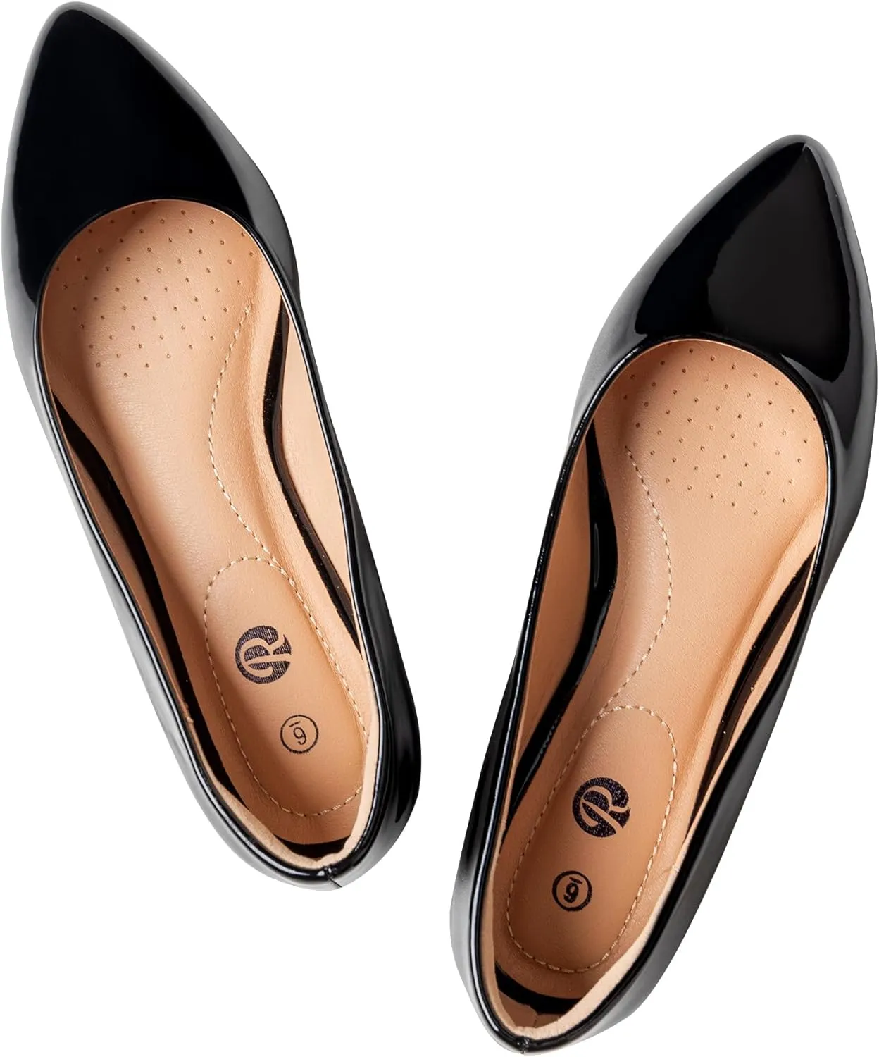 Rekayla Women's Flats Classic Pointed Toe Ballet Flats Shoes for Women Business Casual Office Comfort Slip On Work Flats Shoes Versatile Dress Shoes for Women