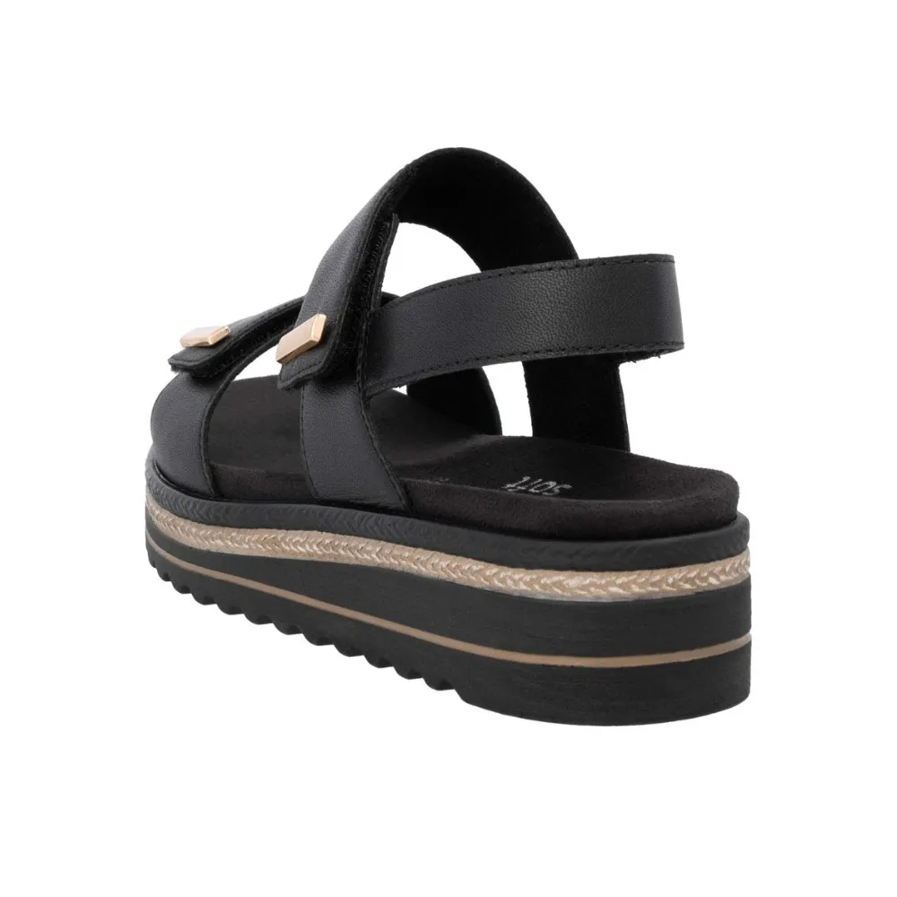Remonte Jocelyn 59 Black Leather Sandal (Women's)