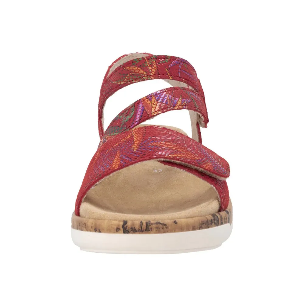 Remonte Jocelyn 60 Red Multi Leather Sandal (Women's)