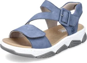 Rieker Women's Lyra Sandals Light Blue Nubuck 5.5 Medium