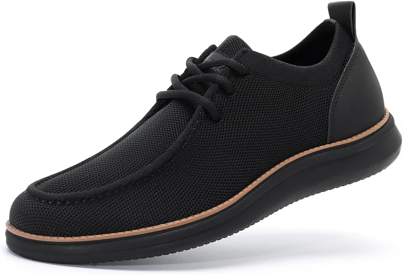 Rihero Mens Casual Shoes Wide Loafers Comfortable Walking Slip On Lightweight Breathable Lace Up Shoes