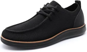 Rihero Mens Casual Shoes Wide Loafers Comfortable Walking Slip On Lightweight Breathable Lace Up Shoes