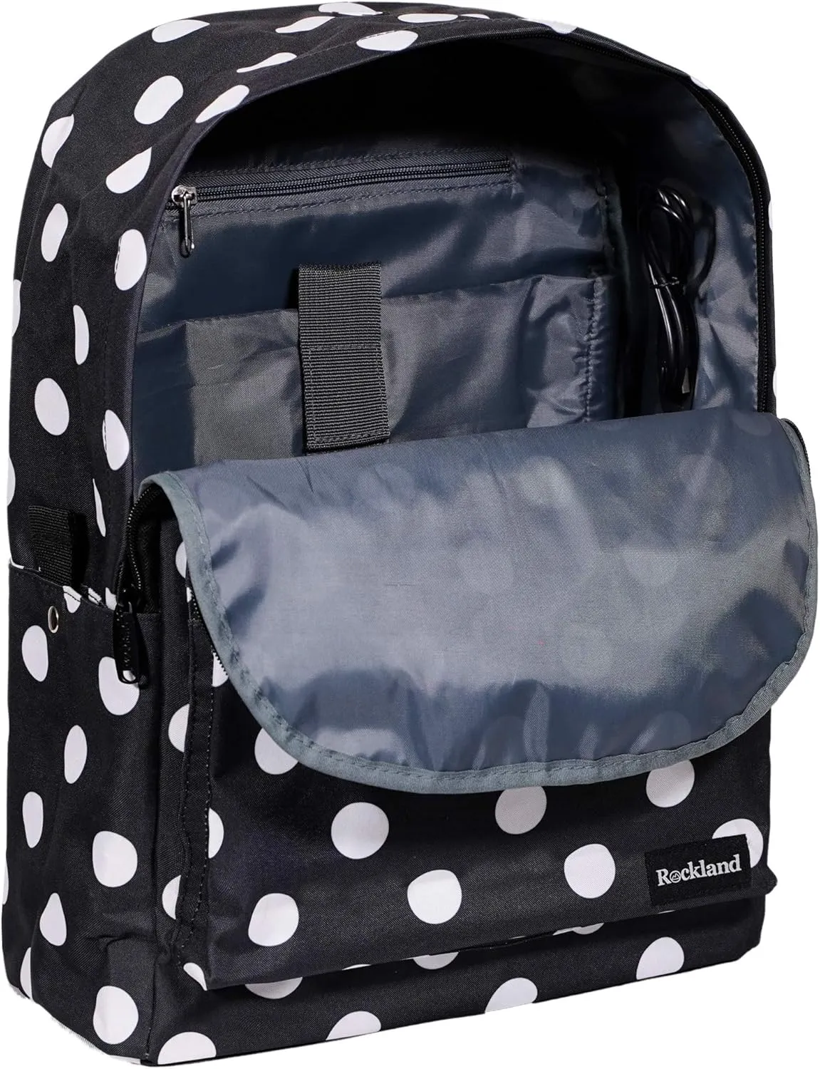 Rockland Classic Laptop Backpack, Blackdot, Large