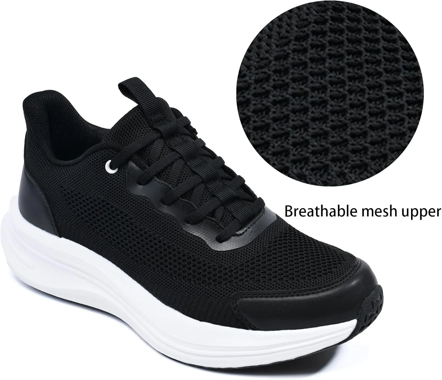 Running Shoes for Men Slip On Sneakers Walking Shoes Tennis Workout Breathable Non Slip Arch Support Sneakers