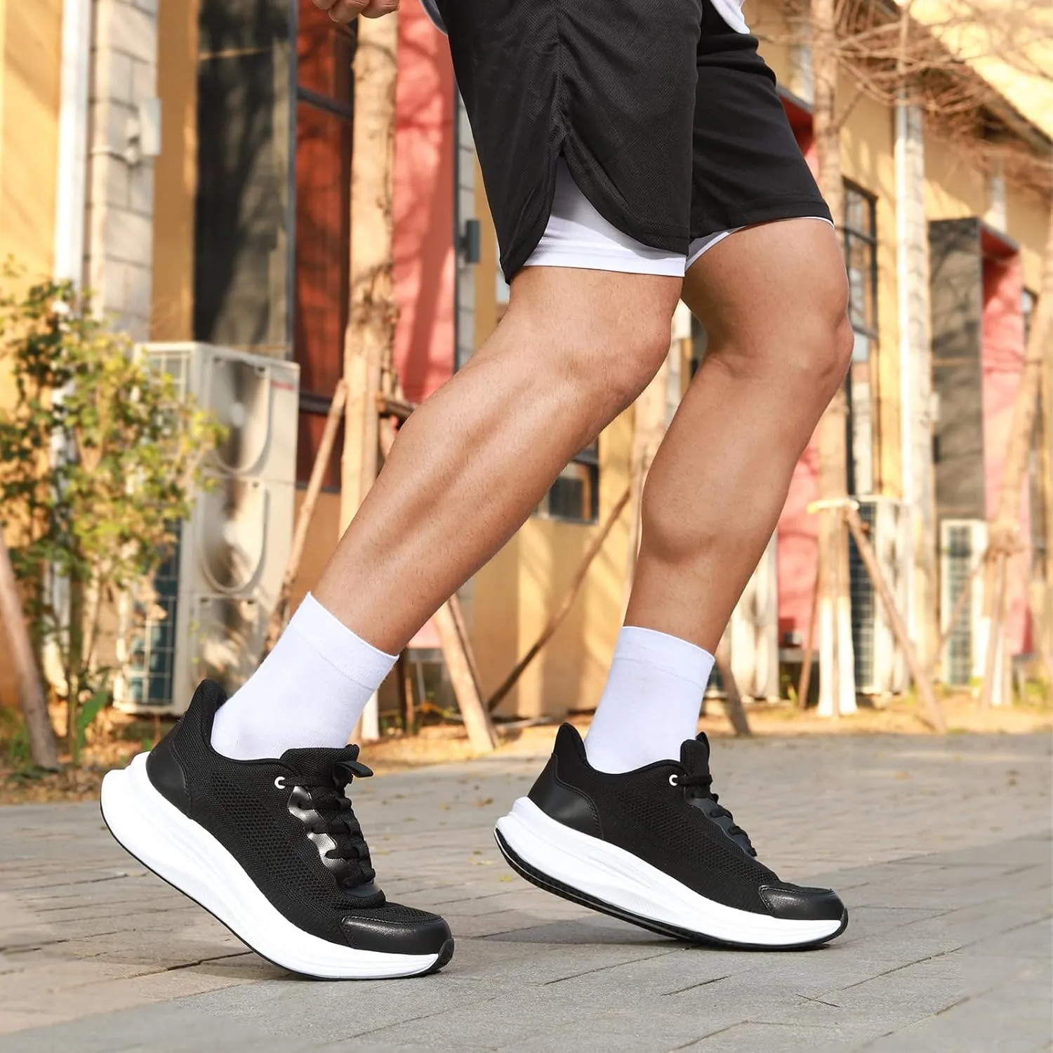 Running Shoes for Men Slip On Sneakers Walking Shoes Tennis Workout Breathable Non Slip Arch Support Sneakers