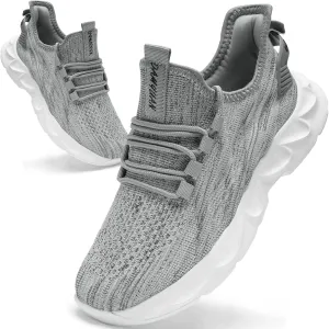 Running Womens Shoes Fashion Walking Sports Gym Tennis Breathable Slip on Ladies Non Slip Lightweight Jogging Sneakers