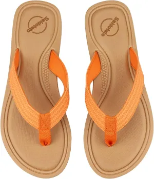 Saidoteto Women's Flip Flops Flat Sandal Casual Summer Thongs Comfort Slip-on Sandal Beach Wear