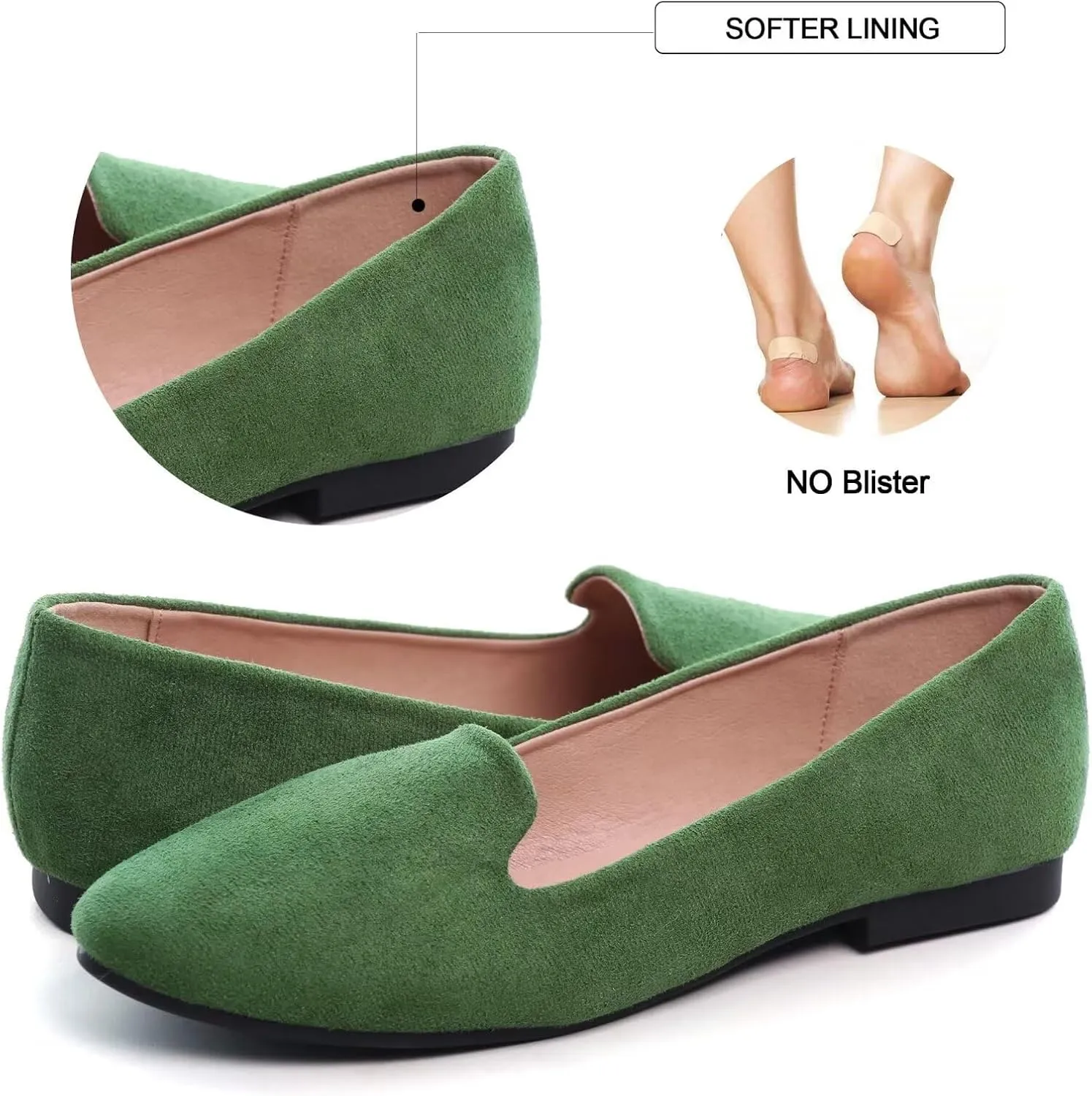SAILING LU Women Round Toe Flats Comfortable Fashion Ballet Flat Shoes for Women Dressy Slip-ons Loafers