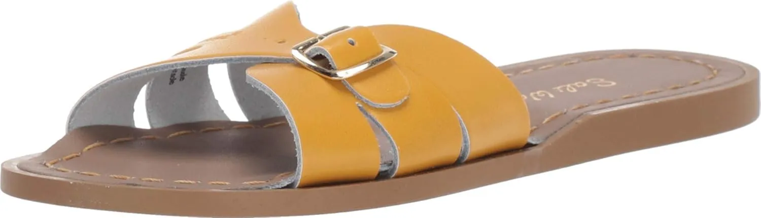 Salt Water Sandal by Hoy Shoes Girl's Classic Slide (Little Kid) Mustard 13 Little Kid M