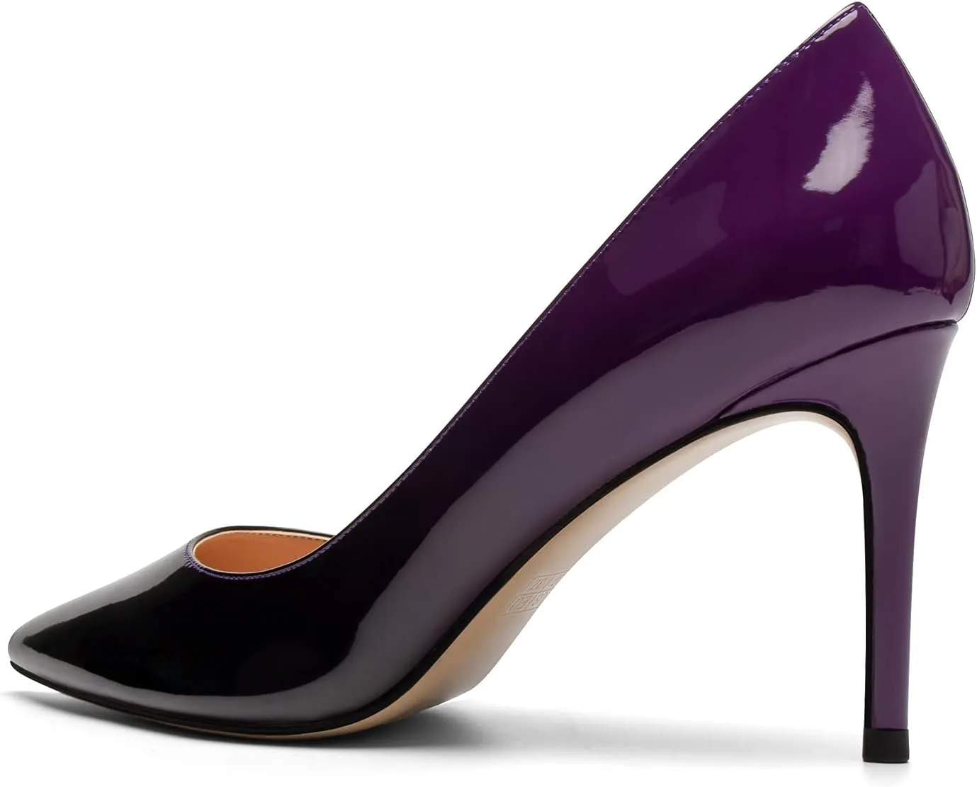 SAMMITOP Women's Pointed Toe Classic Pumps High Heels Slip On Office Party Evening Dress Shoes