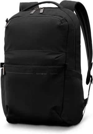 Samsonite Better Than Basic Backpack - Effortless Organization With Dedicated Laptop Compartment, Quick Stash Front Pockets, StackIt™ Strap, and Lightweight Breathable Airmesh - Black