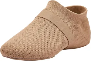 SANGEESON Slip-on Jazz Shoes for Women and Men's Lightweight Breathable Dance Shoes